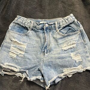 Womens high waisted denim shorts